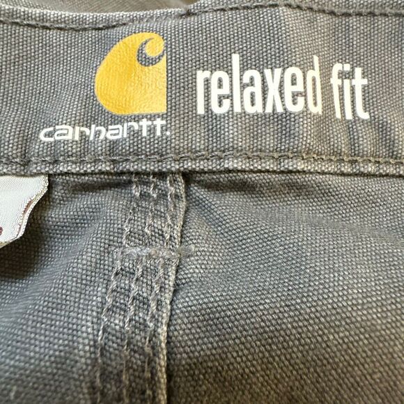 Carhartt Shorts Mens 42 Gray Relaxed Fit Utility Cargo - Picture 7 of 8